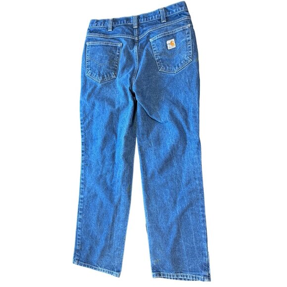 Carhartt Flame Resistant Men's Denim Blue‎ Jeans 36x32 |W1 - Picture 6 of 6